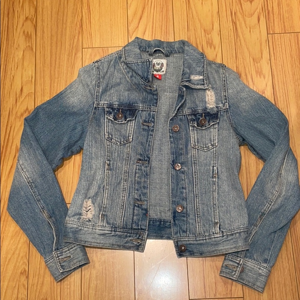Youth Denim Jack Size Small with Distressed